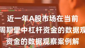 近一年A股市场在当前宽幅震荡周期里中杠杆资金的数据观察案例解
