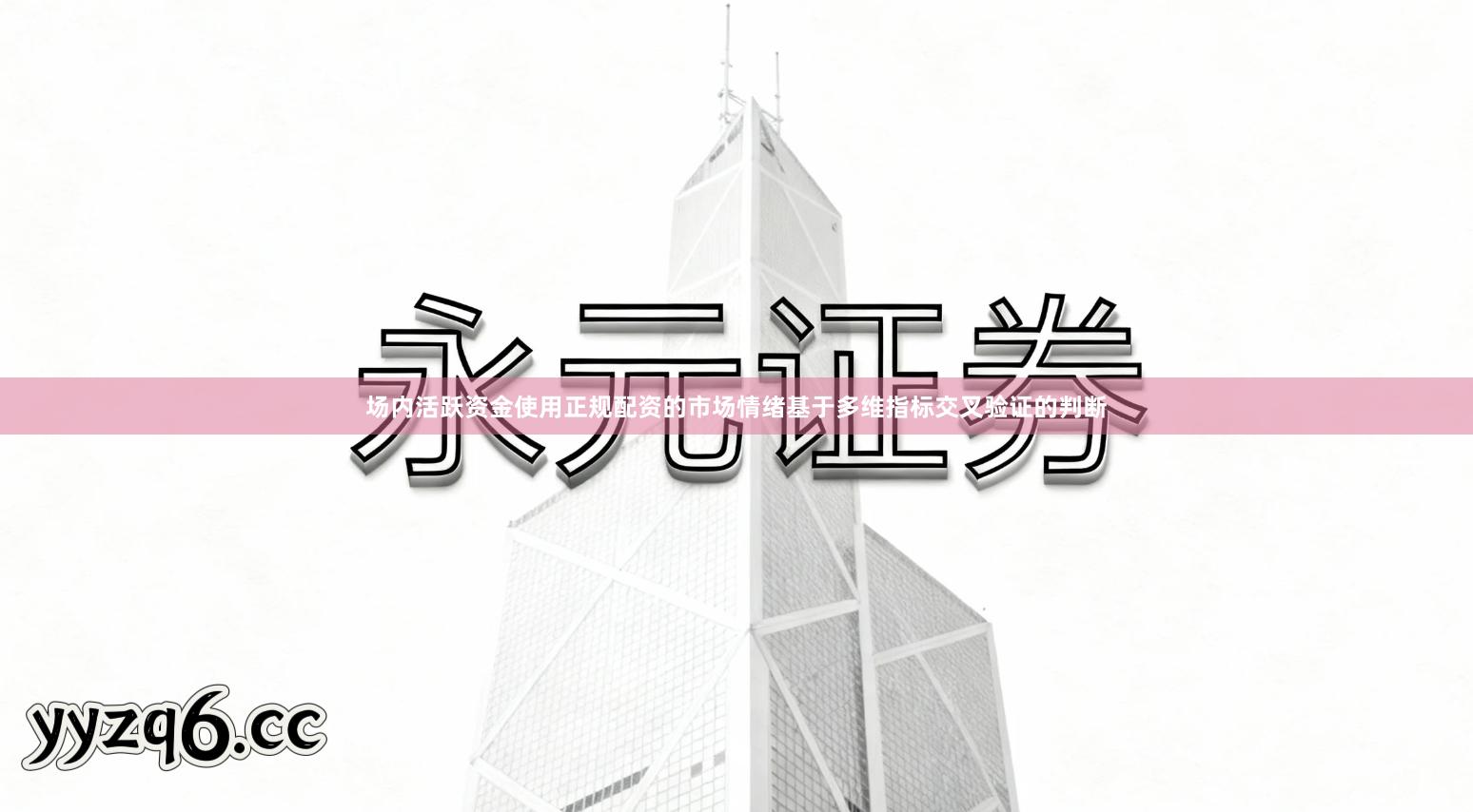 场内活跃资金使用正规配资的市场情绪基于多维指标交叉验证的判断